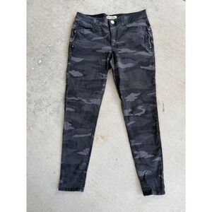 Democracy Camo Pants Womens 12‎ Grunge Alt Streetwear Utility Moto Skinny